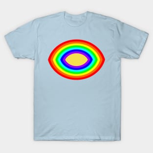 Rainbow Eye on Illuminating T-Shirt